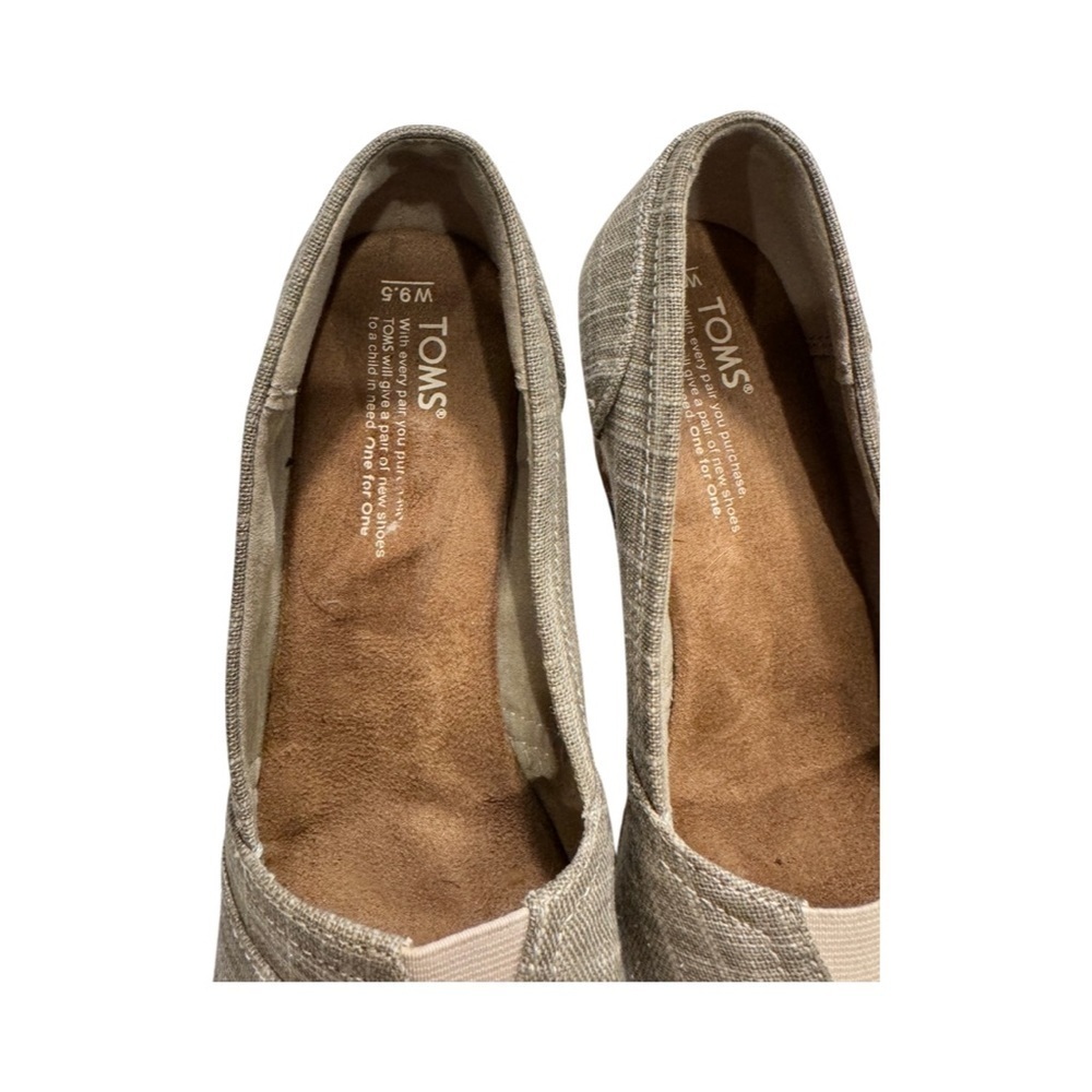 Tom’s Peeptoe Wedge Size 9.5 - Picture 3 of 7